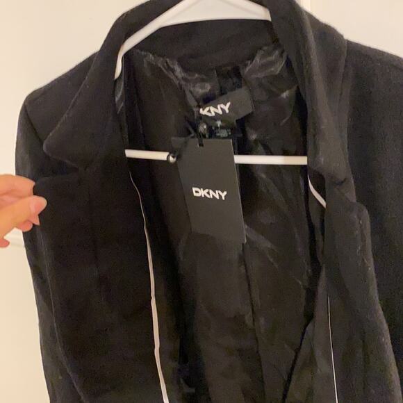NWT DKNY Coat women BLACK SIZE SMALL - Picture 9 of 10